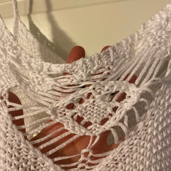 White sweater tank top size S/M - Picture 5 of 8